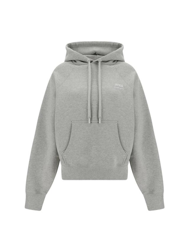 Ami Paris Sweatshirts In Heather Ash Grey Product Image