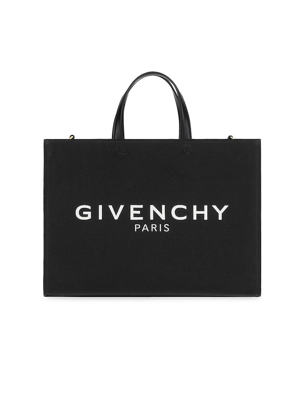 Givenchy - G-tote Logo-print Canvas Tote Bag - Womens - Black Product Image