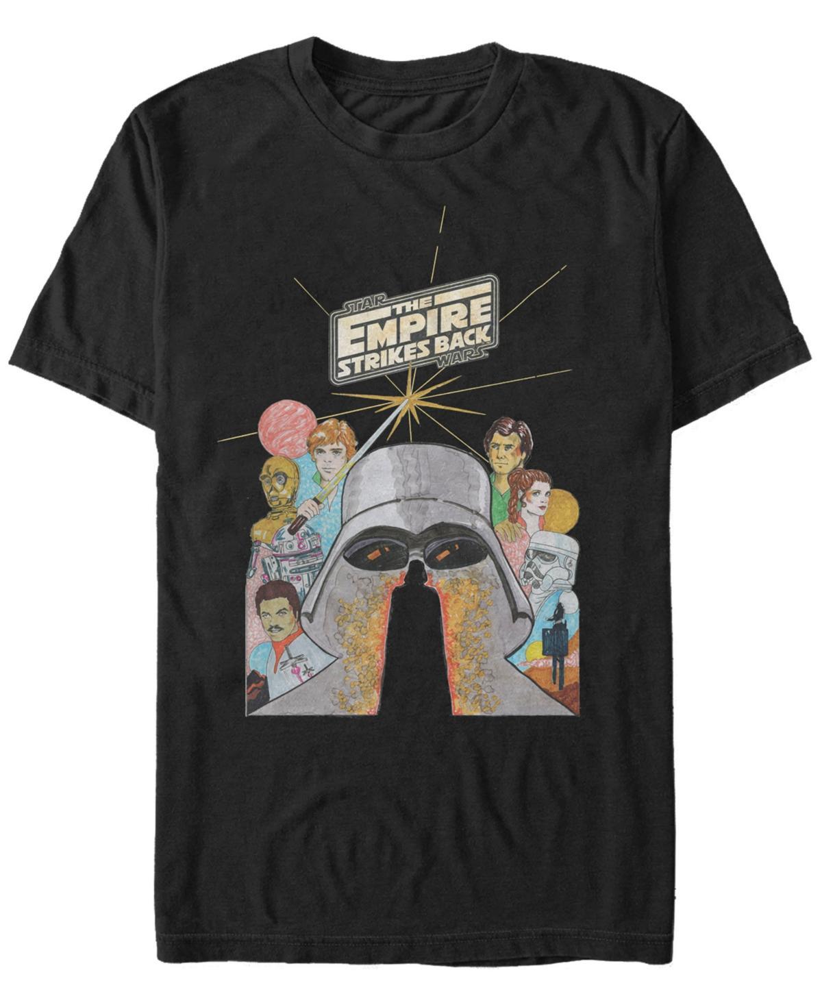 Mens Star Wars Empire Strikes Back Illustrated Poster Tee Product Image