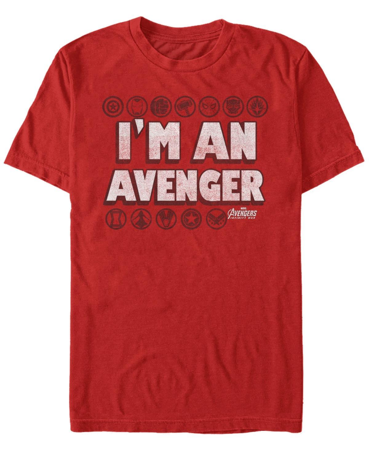 Marvel Mens Avengers Infinity War Im An Avenger Symbols Short Sleeve T-Shirt Product Image