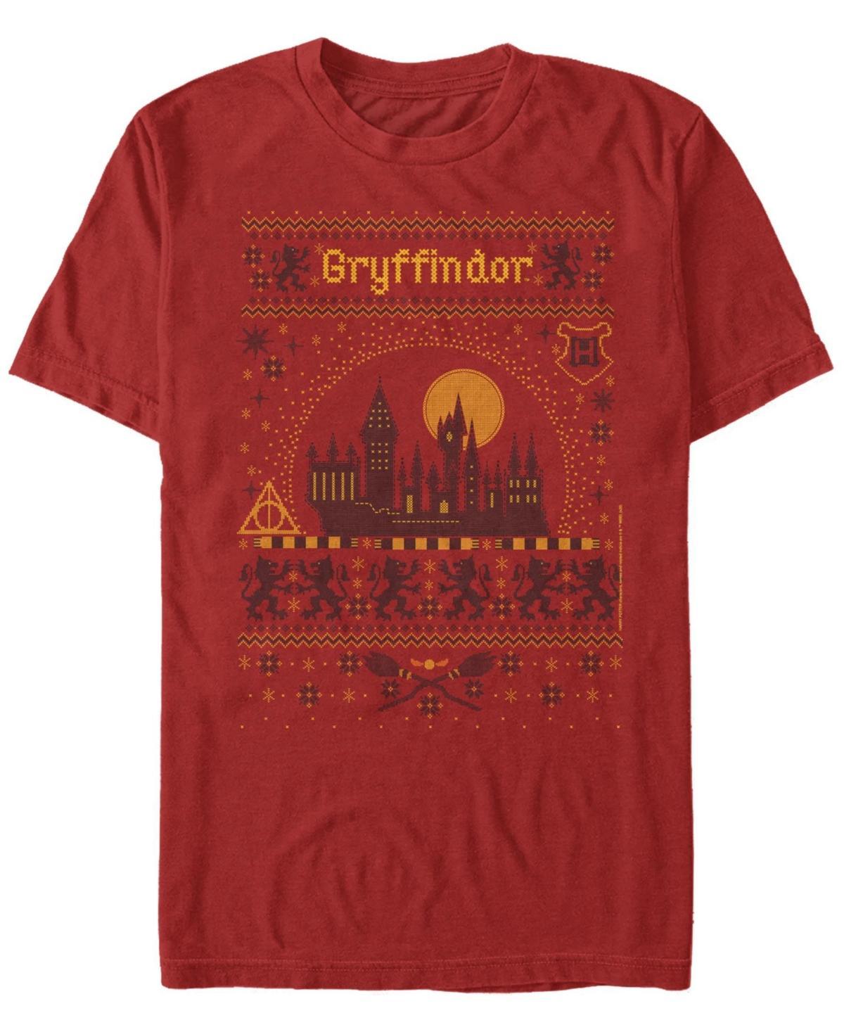 Fifth Sun Mens Gryffindor Sweater Short Sleeve Crew T-shirt Product Image