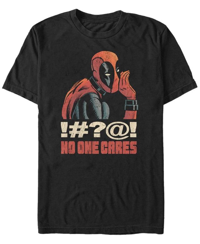 Mens Marvel Deadpool 30th No One Cares Tee Product Image