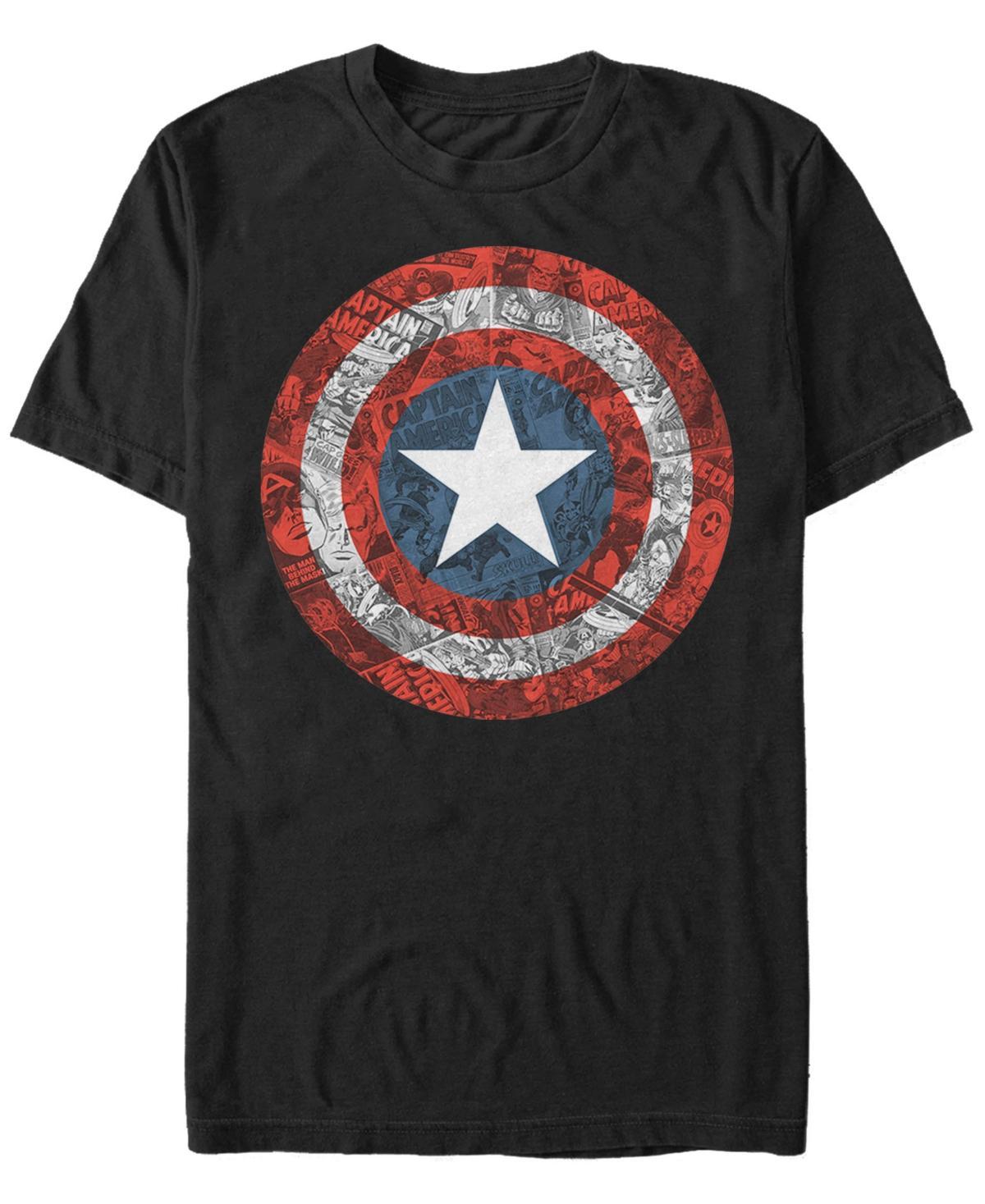 Mens Marvel Comics Retro Captain America ComicBook Shield Tee Product Image