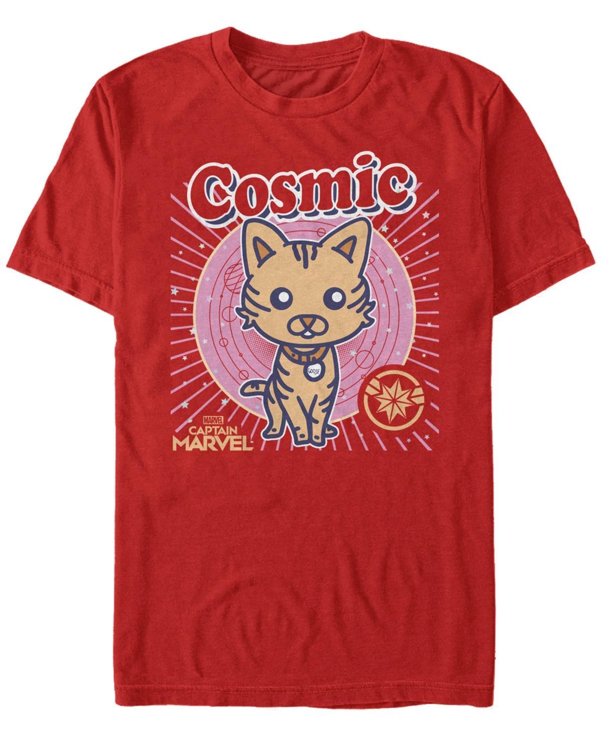 Mens Captain Marvel Goose Cosmic Cartoon Tee Product Image