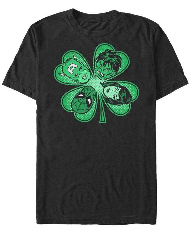 Mens Marvel Lucky Retro St. Patricks Day Tee Black Product Image