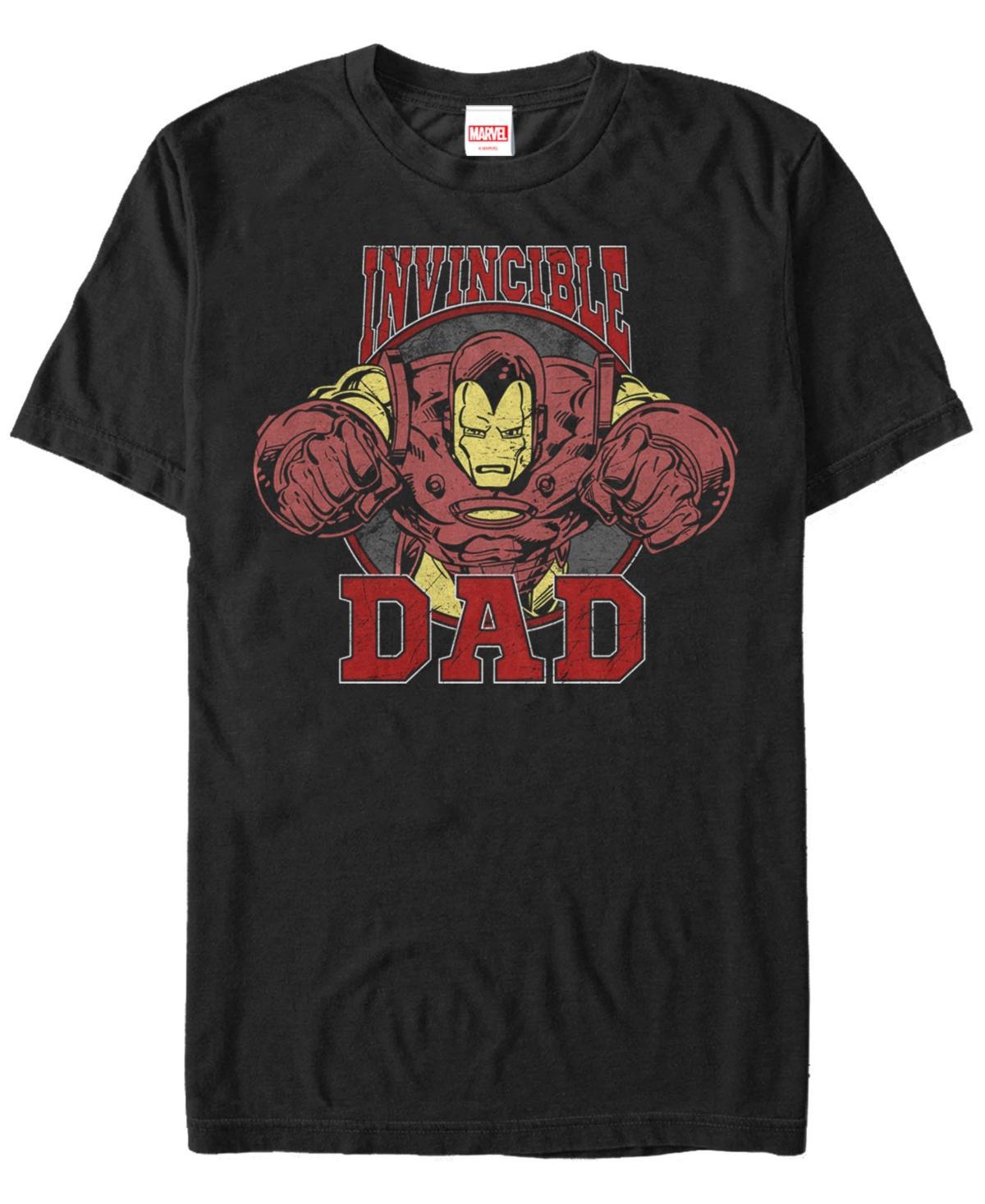 Marvel Mens Comic Collection Iron Man Invincible Dad Short Sleeve T-Shirt Product Image