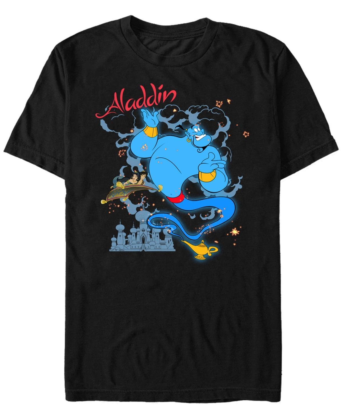 Disney Mens Aladdin Genie Sparkle Carpet Ride, Short Sleeve T-Shirt Product Image