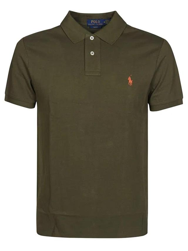 POLO RALPH LAUREN Polo Shirt  Men Color Olive In Verde Product Image