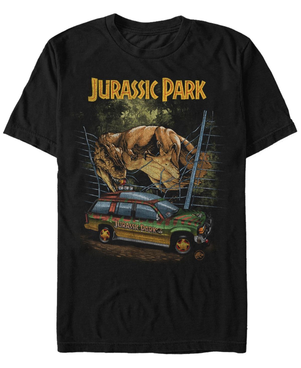 Jurassic Park Mens T-Rex Break Out Short Sleeve T-Shirt Product Image