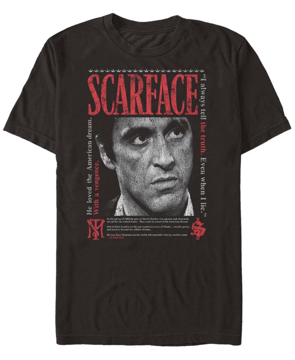 Fifth Sun Mens Scarface Stare Down Short Sleeves T-shirt Product Image