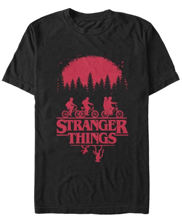 Mens Stranger Things Simple Poster Short Sleeve T-shirt Product Image