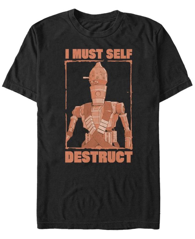 Mens Star Wars The Mandalorian IG-11 I Must Self Destruct Tee Product Image