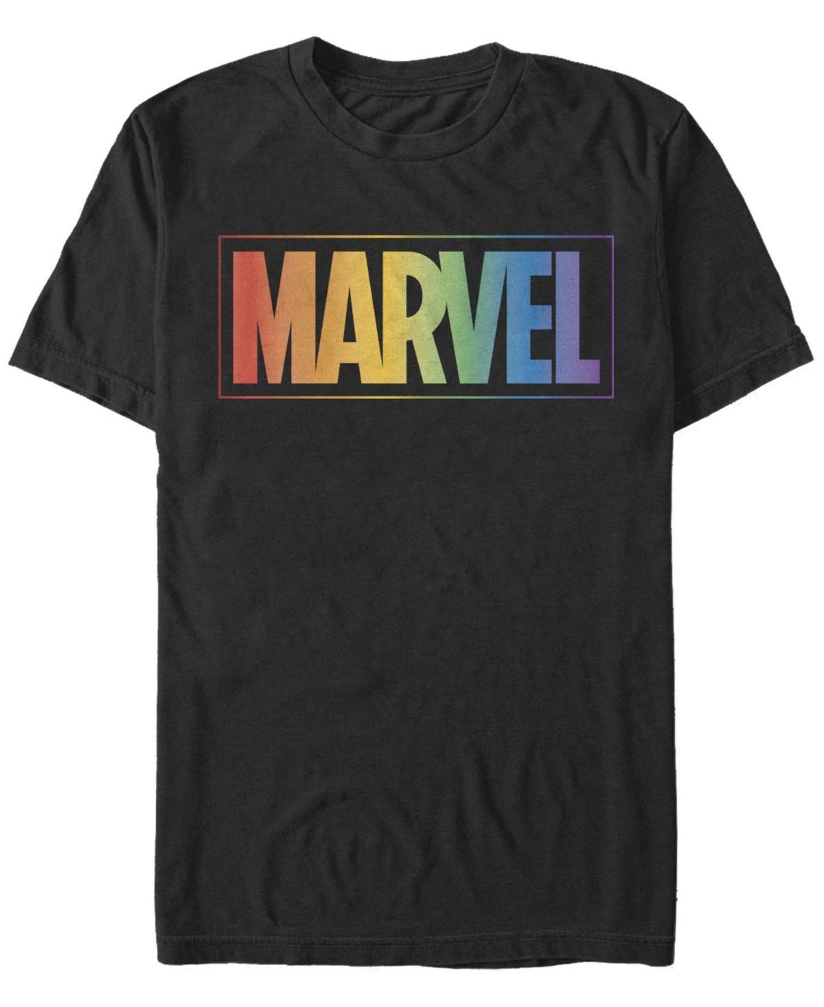 Fifth Sun Mens Rainbow Marvel Short Sleeve Crew T-shirt Product Image