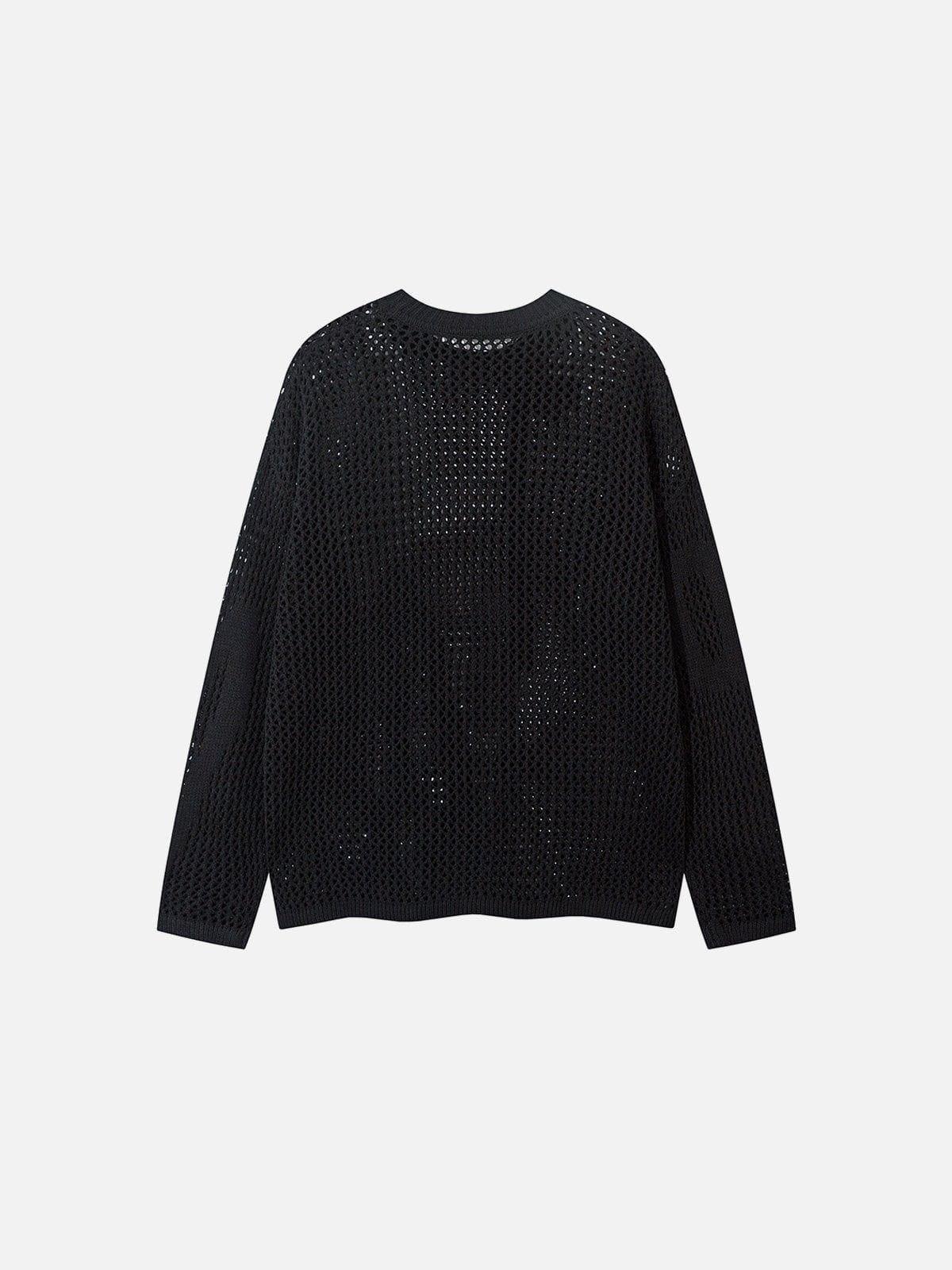 Aelfric Eden Open Knit Crew Neck Sweater Product Image