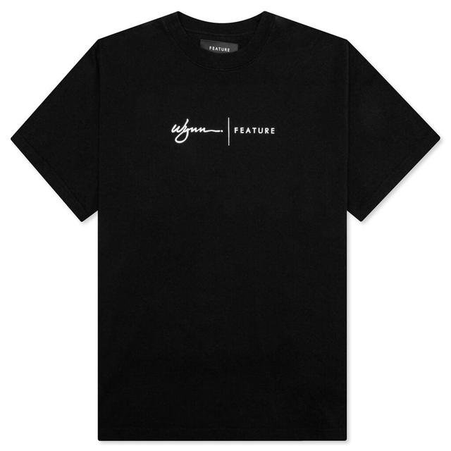 Feature x Wynn Logo Lock Up Tee - Black Male Product Image