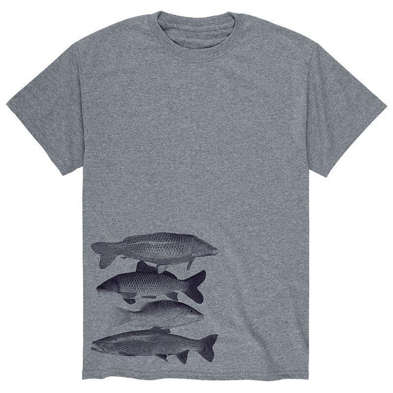 Mens Freshwater Fish Stacked Tee Product Image