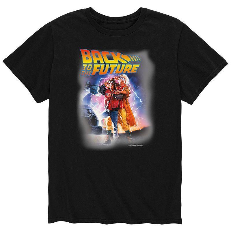 Big & Tall Back to the Future Marty And Doc Graphic Tee, Mens Blue Product Image