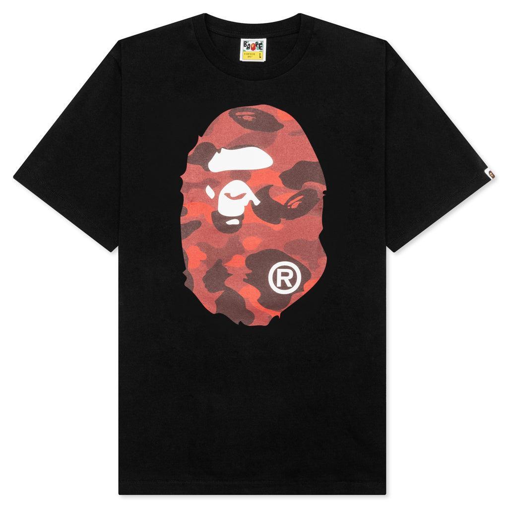 Color Camo Big Ape Head Tee - Black/Red Male Product Image