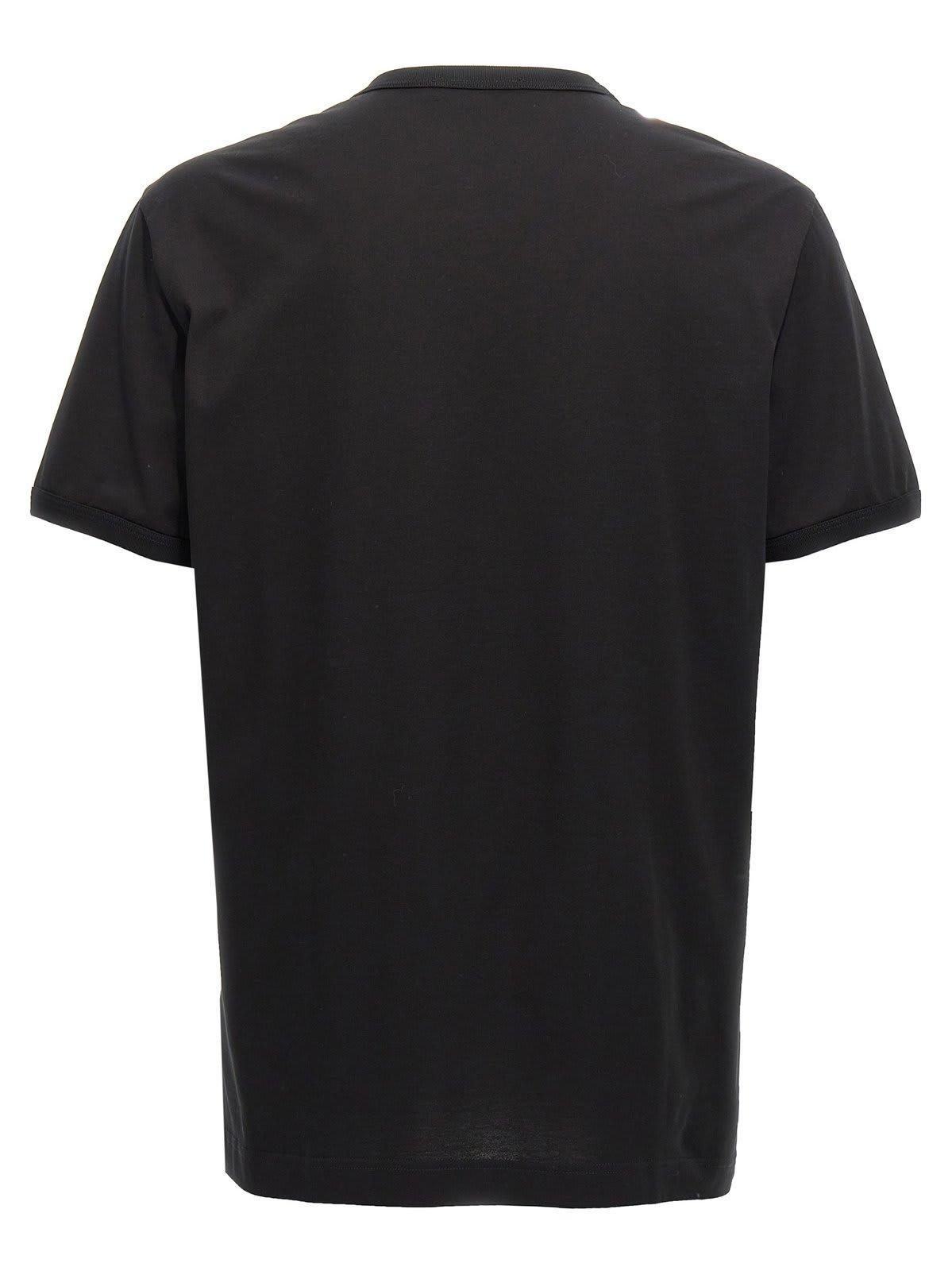 Logo Embroidery T-shirt In Black Product Image