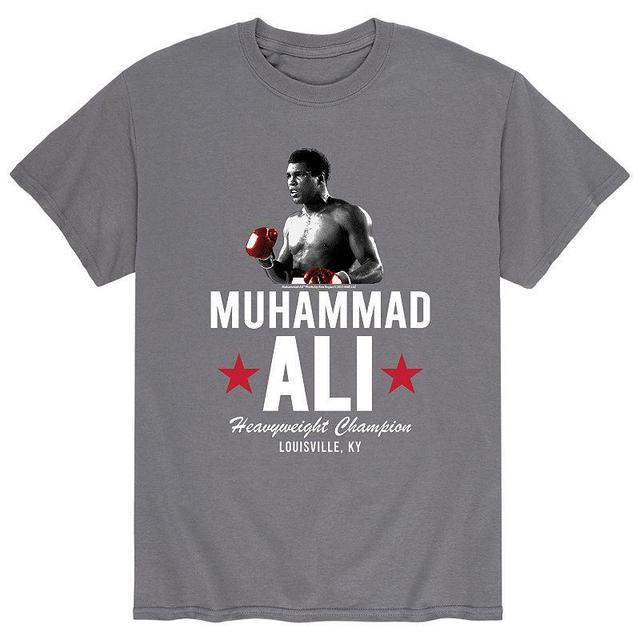 Mens Muhammad Ali Heavyweight Champ Tee Grey Product Image