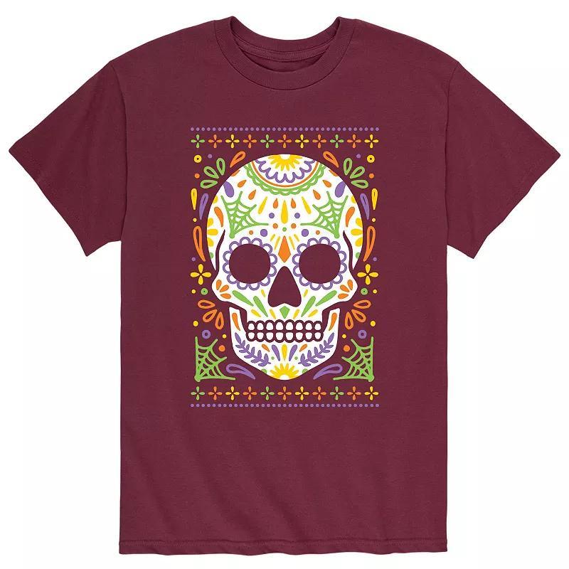 Mens Sugar Skull Ugly Sweater Tee Product Image