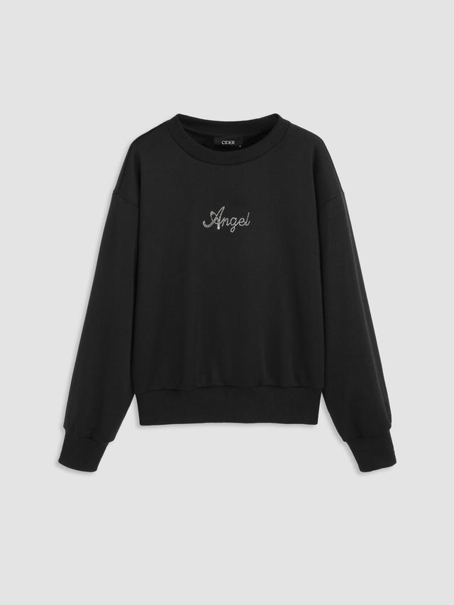 Jersey Angel Round Neck Sweatshirt Product Image