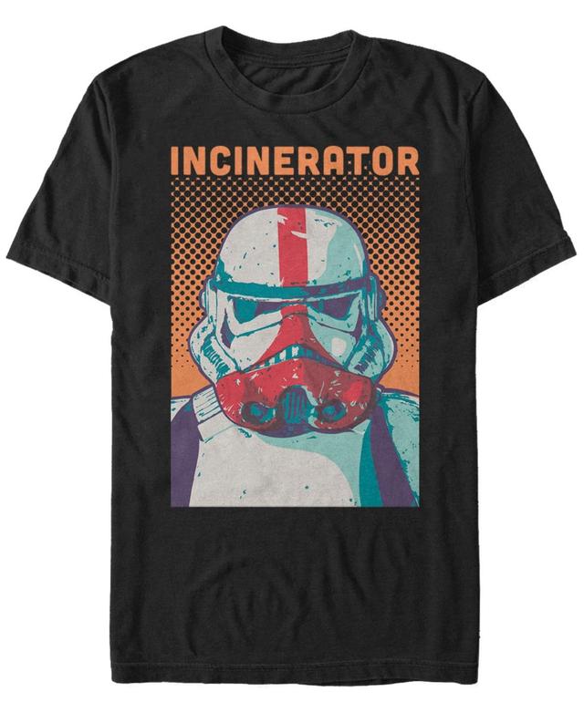 Mens Star Wars The Mandalorian Incinerator Trooper Comic Portrait Tee Product Image