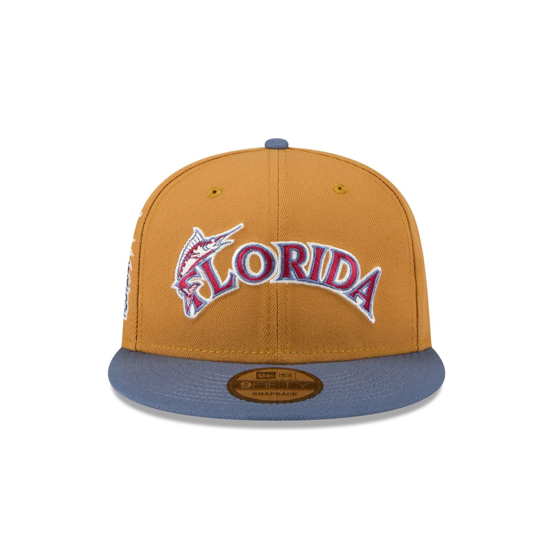 Miami Marlins Panama Tan 9FIFTY Snapback Hat Male Product Image