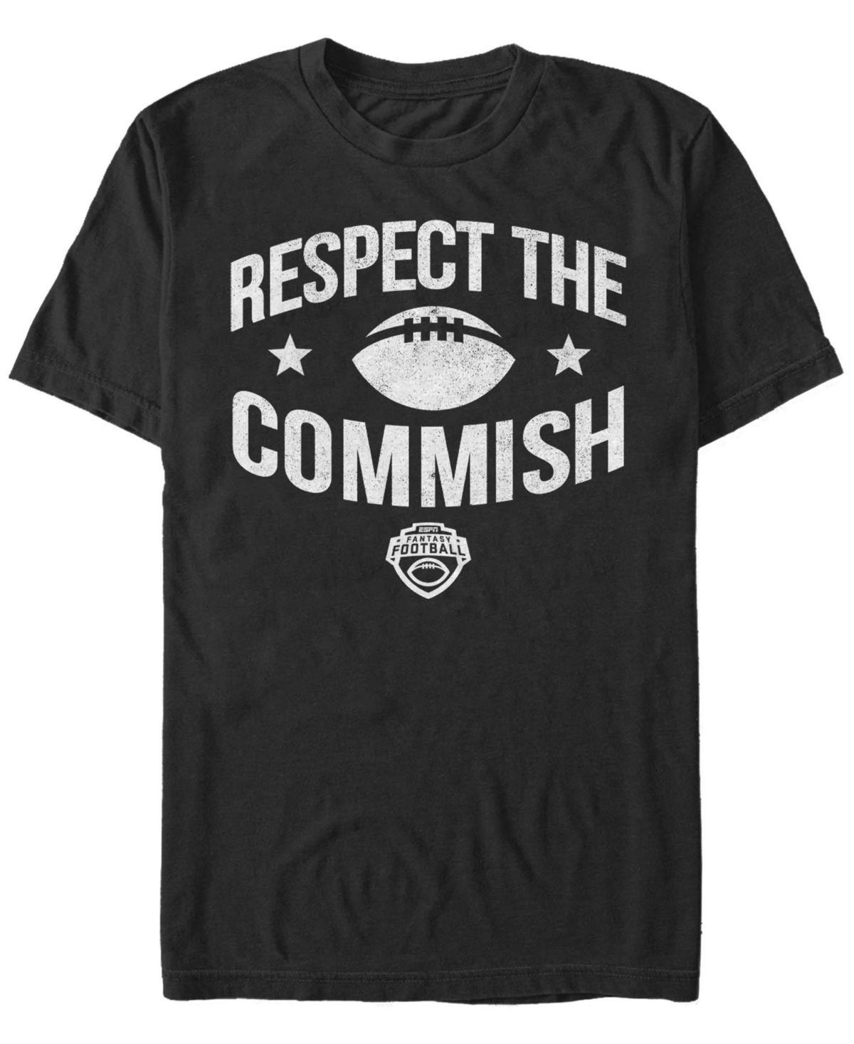 Mens ESPN Fantasy Football Respect The Commish White Logo Tee Product Image