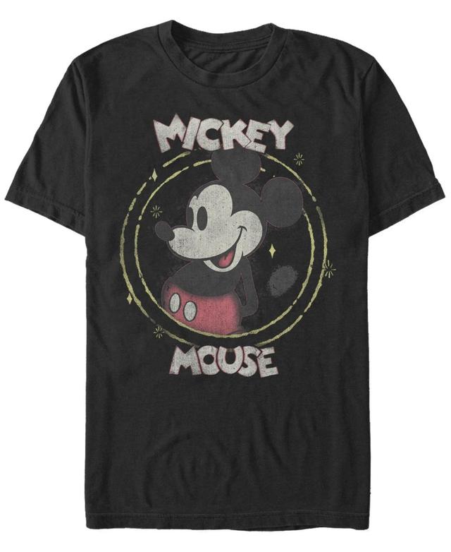 Fifth Sun Mens Happy Mickey Short Sleeve Crew T-shirt Product Image