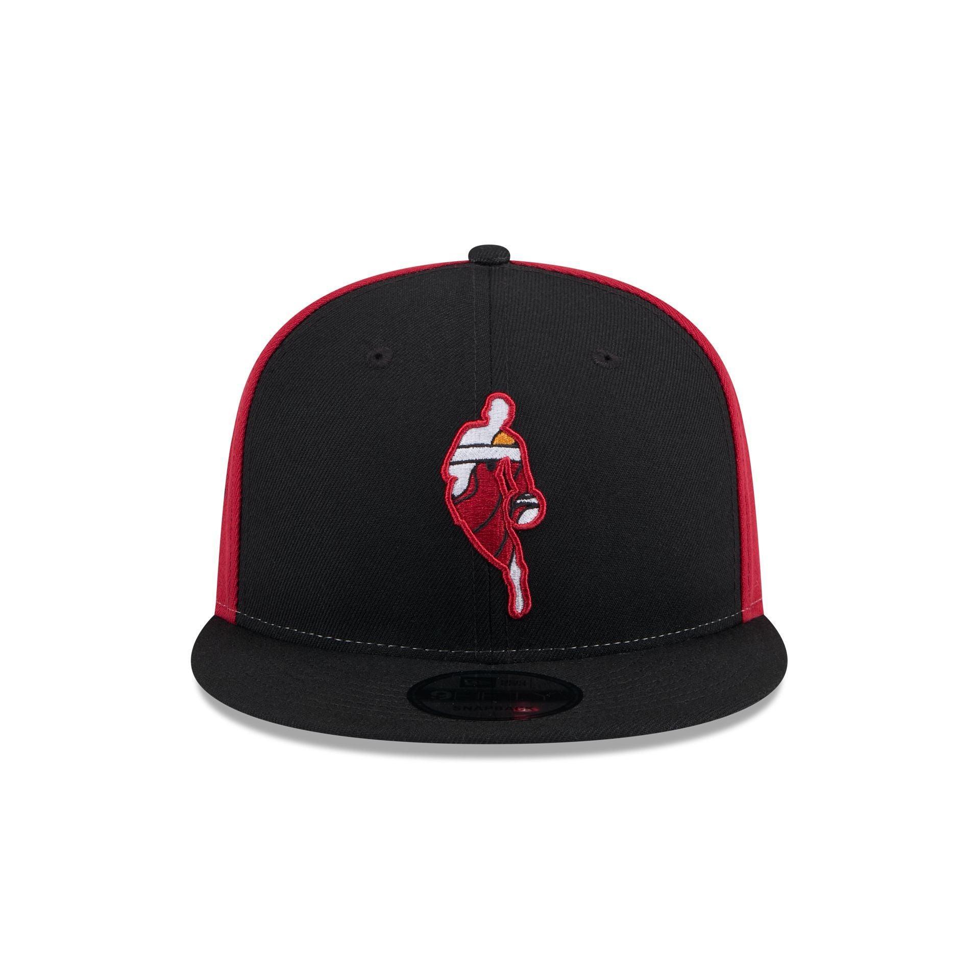 Miami Heat Front Logoman 9FIFTY Snapback Hat Male Product Image