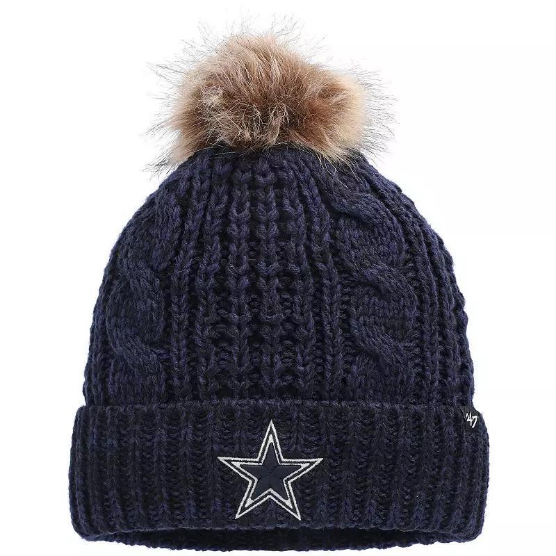 Womens 47 Dallas Cowboys Meeko Cuffed Knit Hat with Pom, Blue Product Image