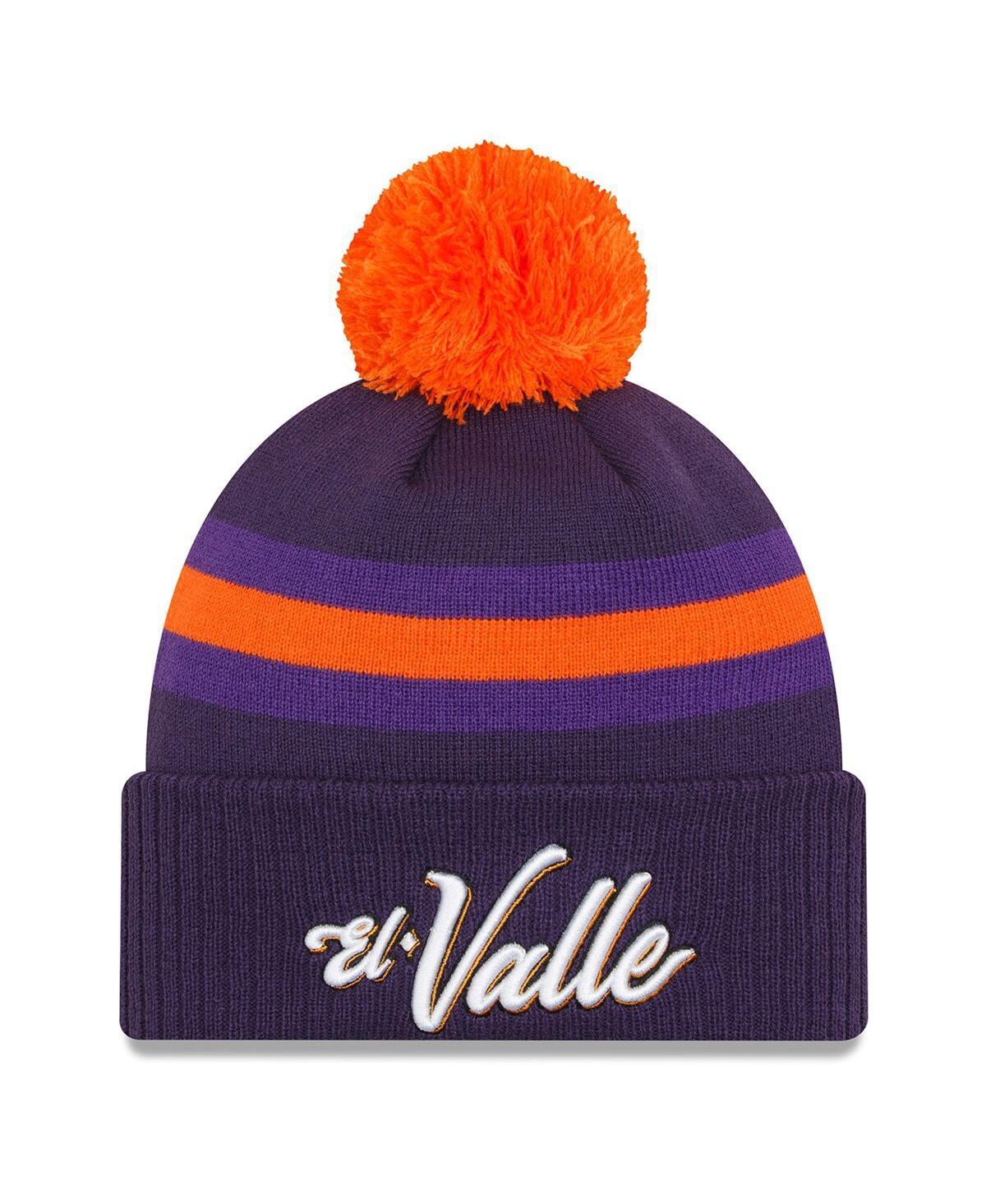 Mens New Era Purple Phoenix Suns 2023/24 City Edition Cuffed Pom Knit Hat Product Image