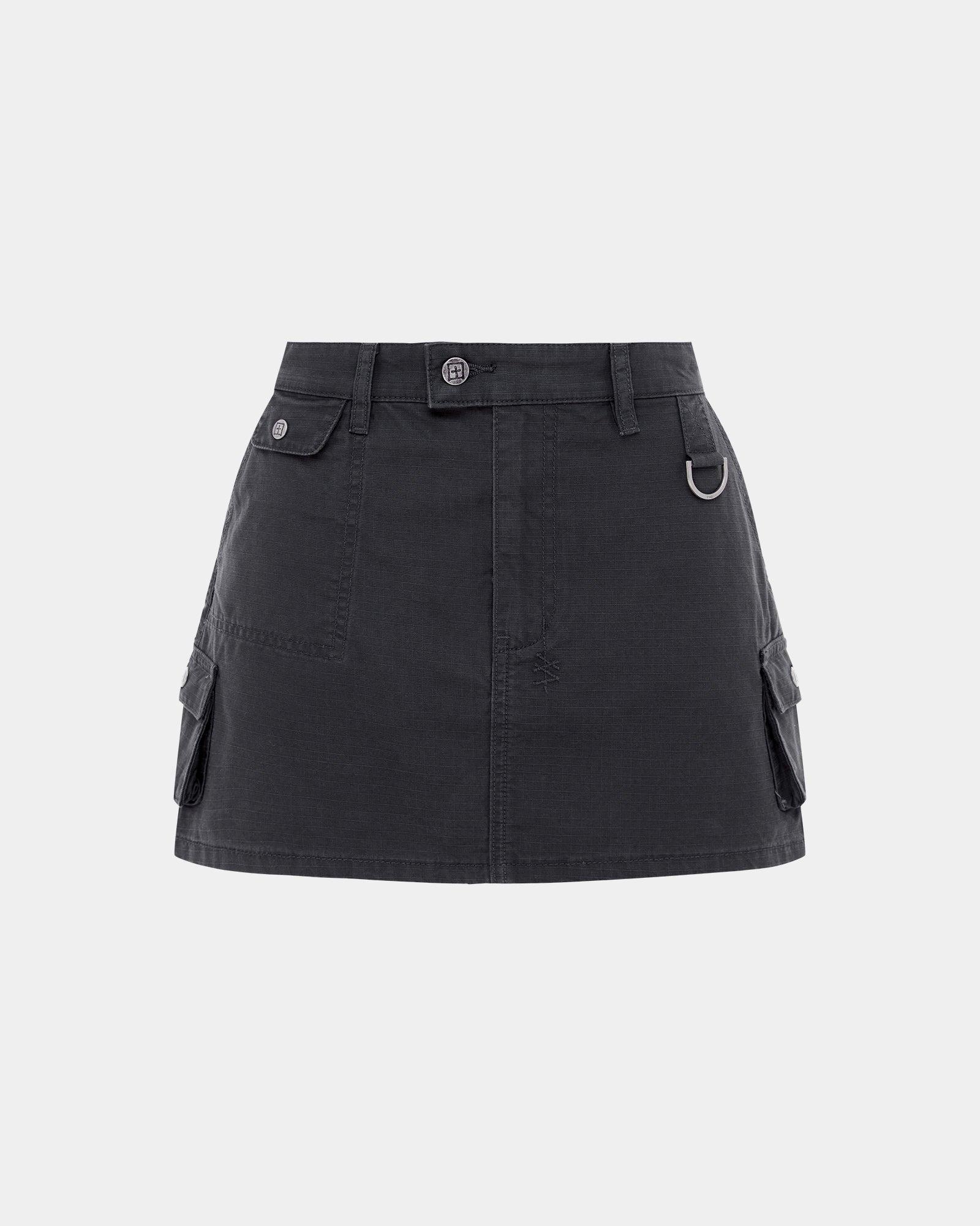 SQUAD MINI SKIRT CHARCOAL Female Product Image