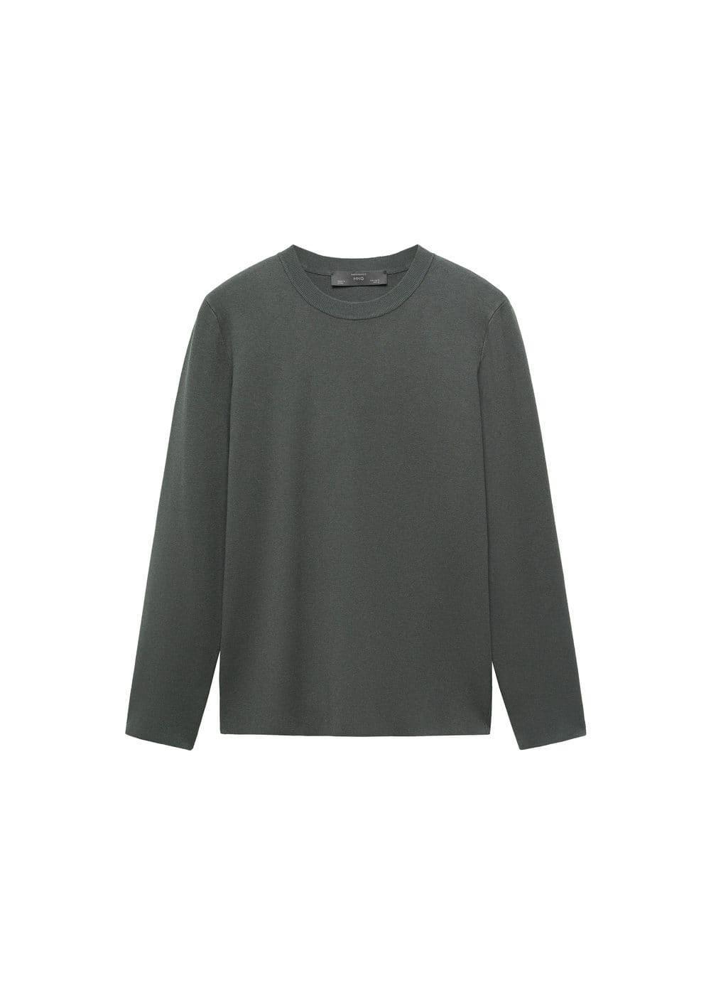 MANGO MAN - Thermoregulating fine-knit sweater dark greyMen Product Image