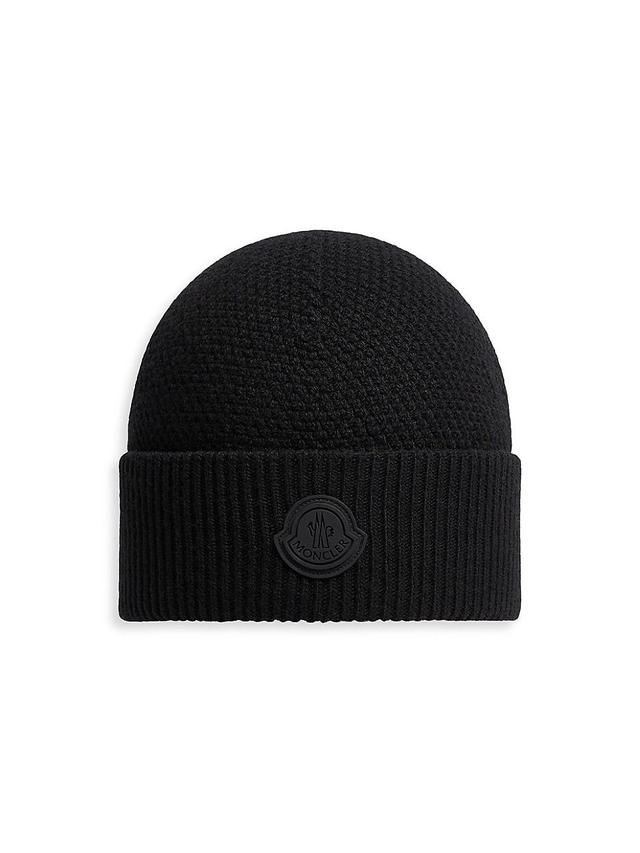 Mens Tonal Wool Logo Beanie Product Image