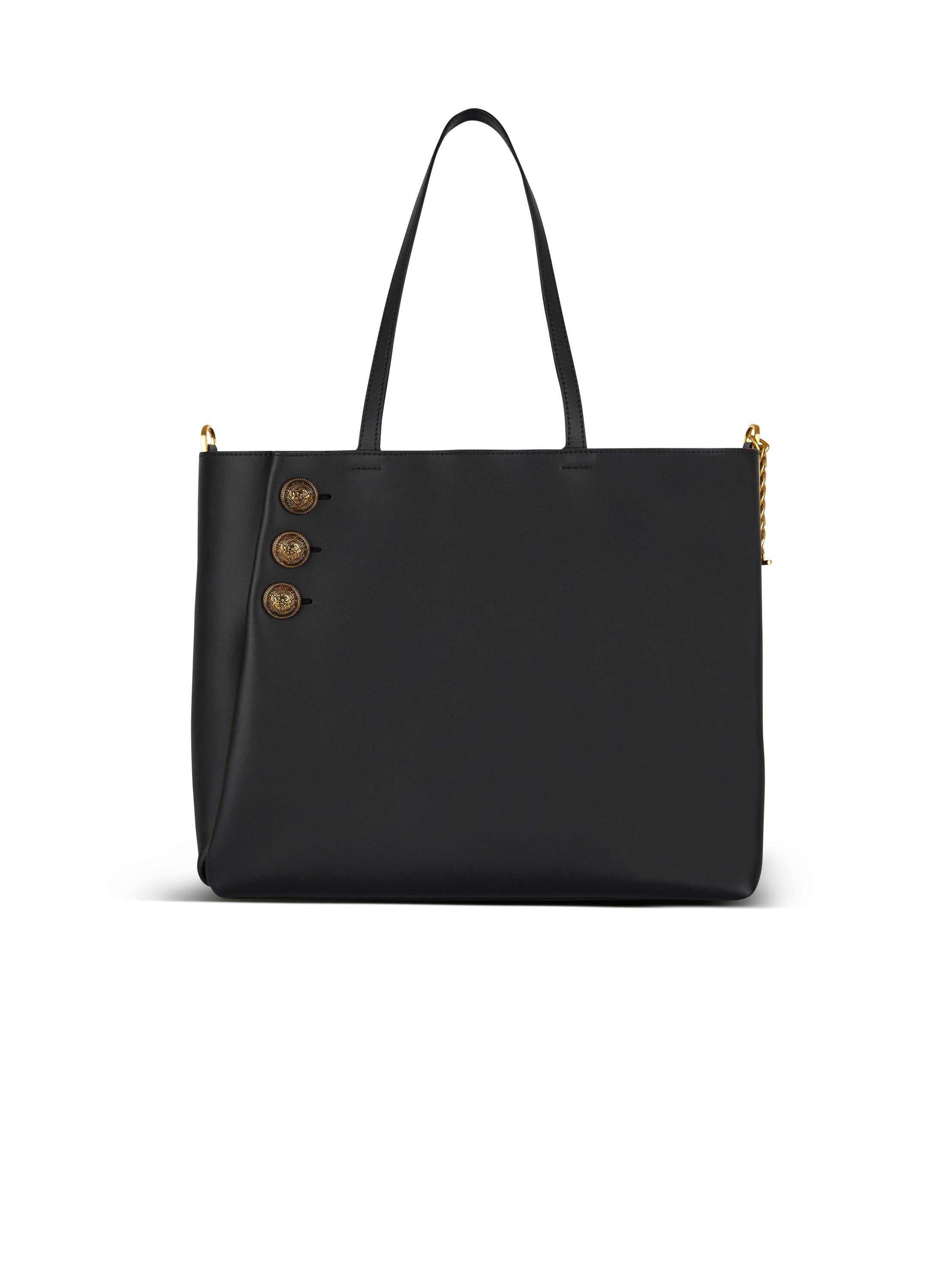 Emblème leather tote bag Product Image