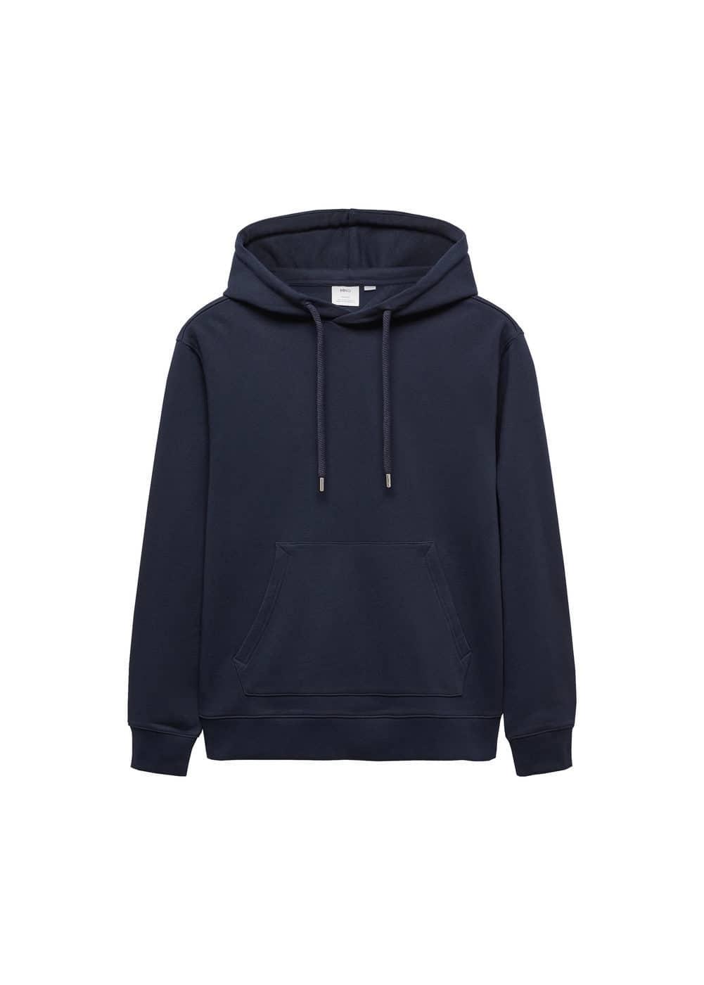 MANGO MAN - Hoodie cotton sweatshirt dark navyMen Product Image