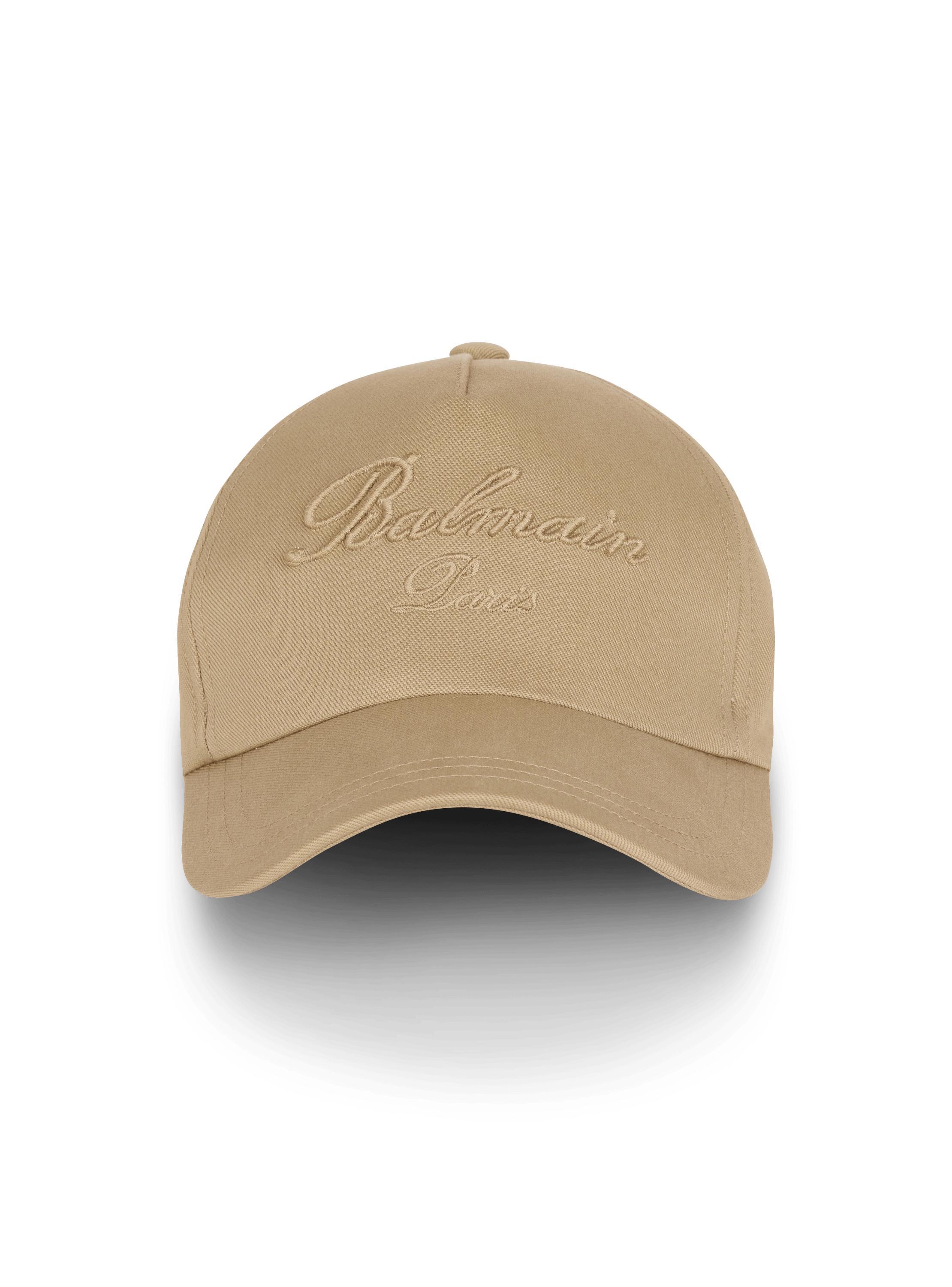 Cotton cap with Balmain Signature embroidery Product Image