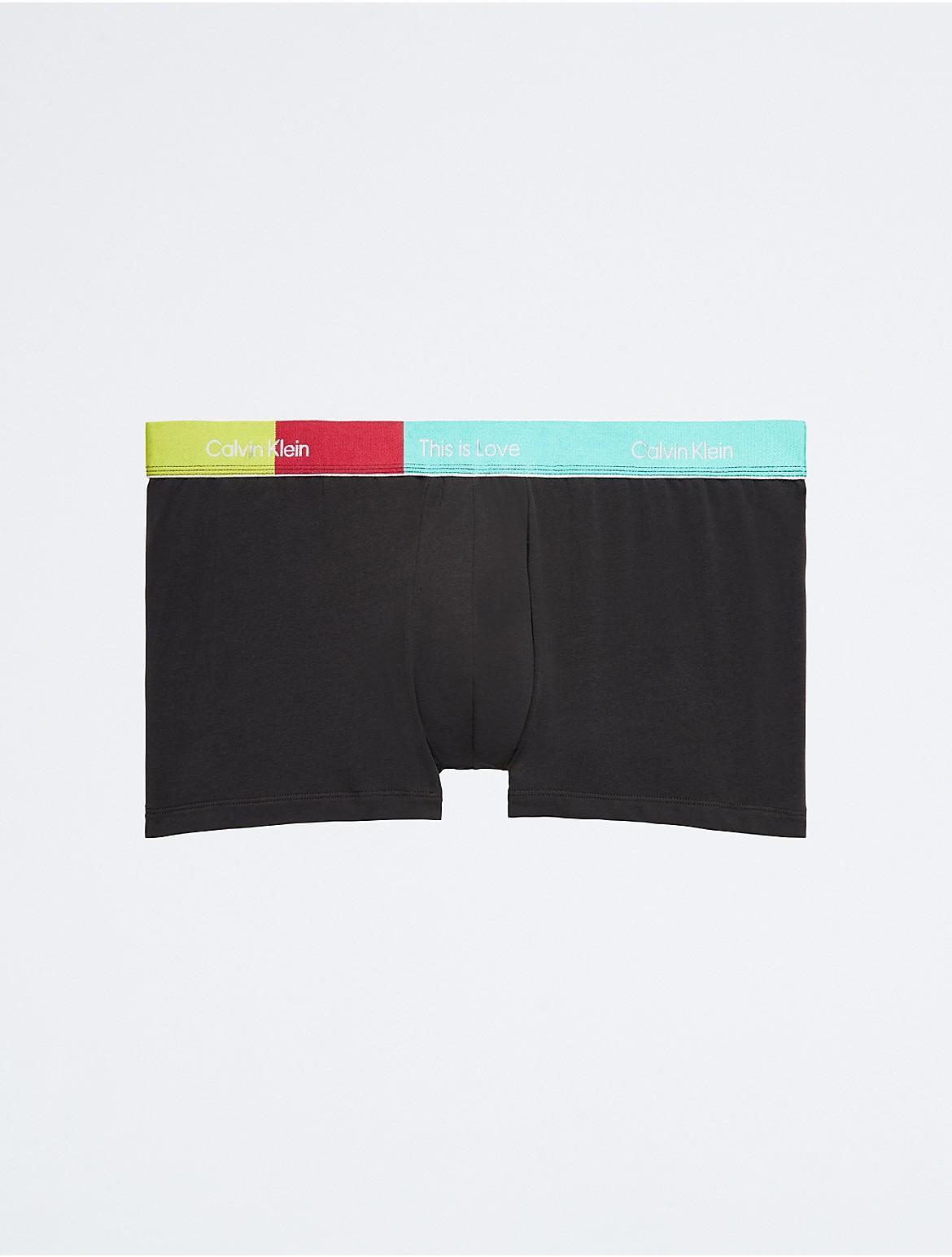 Calvin Klein Mens Pride This Is Love Plus Size Trunk - Black - 2XL Product Image