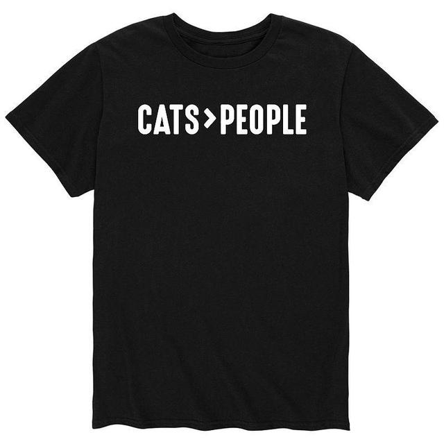 Mens Cats Greater Than People Tee Product Image