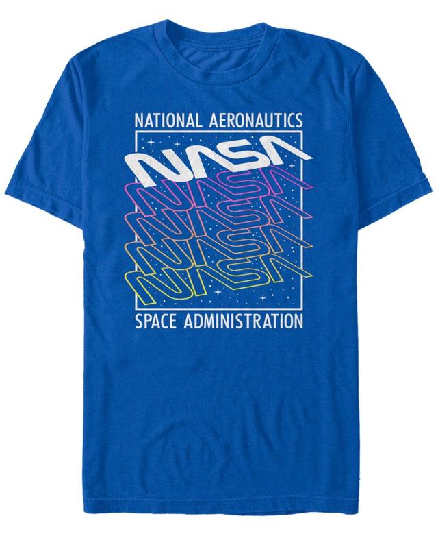 Fifth Sun Nasa Mens Neon Colors Space Administration Short Sleeve T- shirt Product Image