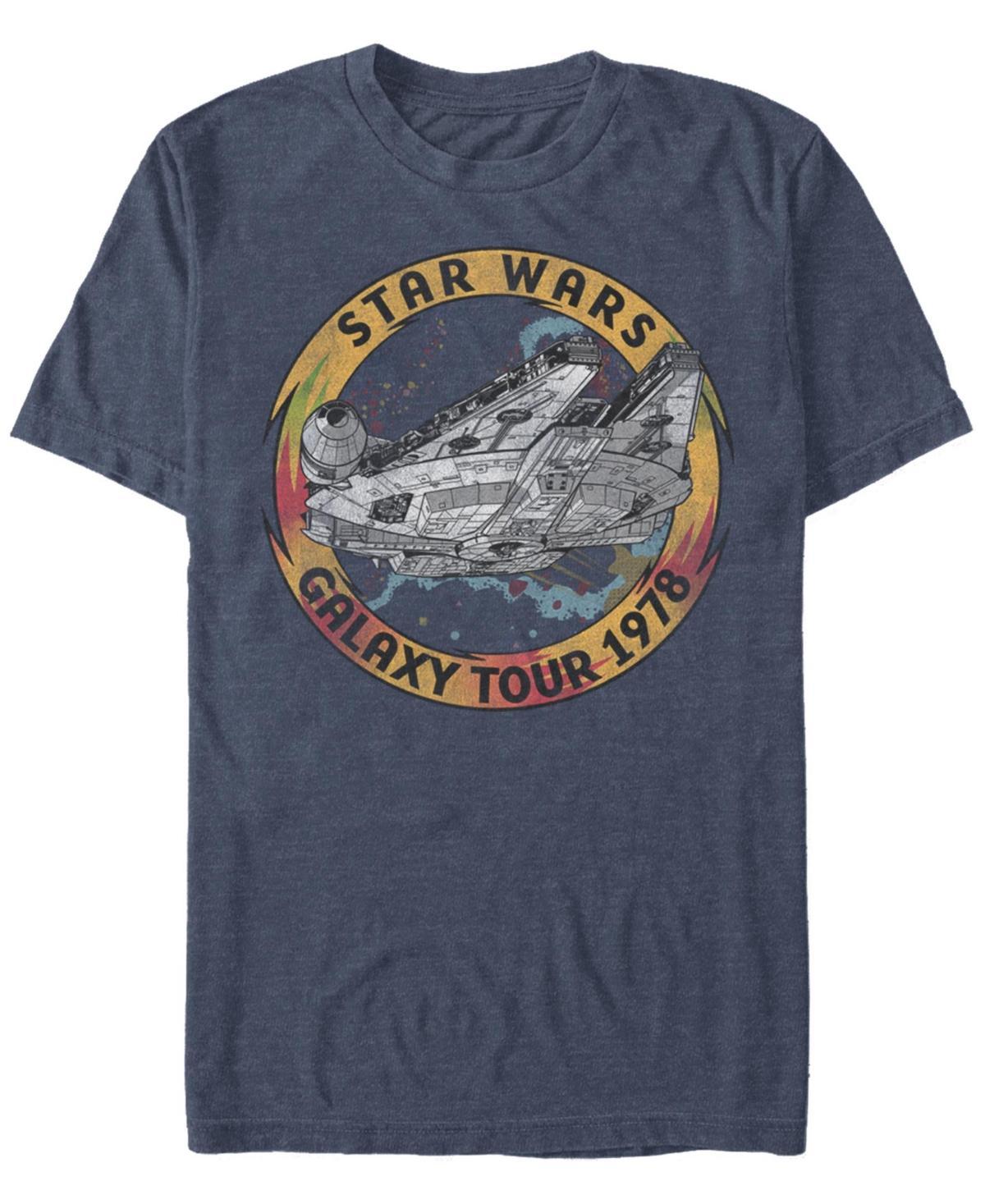 Fifth Sun Mens Star Wars The Rise of Skywalker Vintage-Like Galaxy Tour Short Sleeve T-shirt Product Image