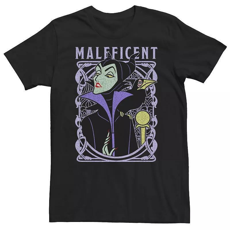 Big & Tall Disney Sleeping Beauty Maleficent Old School Poster Tee, Mens Product Image