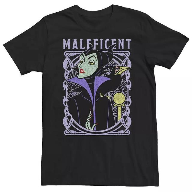 Big & Tall Disney Sleeping Beauty Maleficent Old School Poster Tee, Mens Product Image