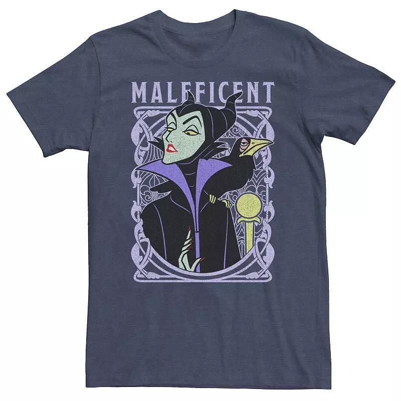 Big & Tall Disney Sleeping Beauty Maleficent Old School Poster Tee, Mens Product Image