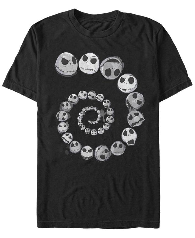 Disneys The Nightmare Before Christmas Jack Skellington Mens Emotional Spiral Tee Product Image