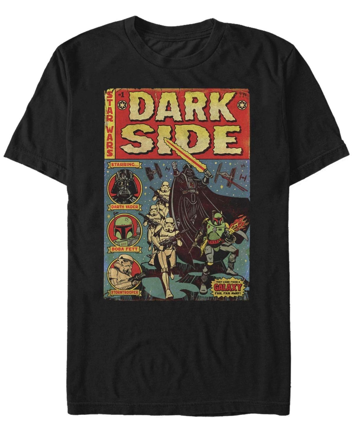 Mens Star Wars Dark Side Tales Vintage Comic Cover Graphic Tee Product Image