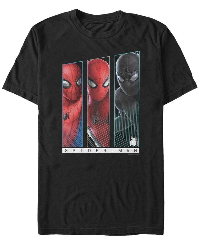 Marvel Mens Spider-Man Far From Home Spider Panels, Short Sleeve T-shirt Product Image