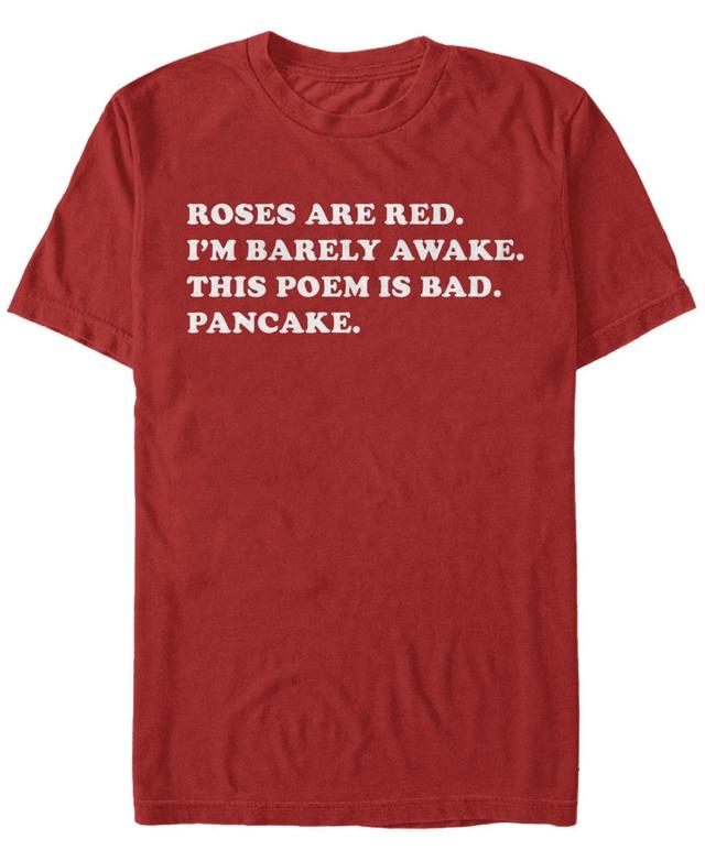 Mens Pancake Poem Valentine Tee Shirt Product Image